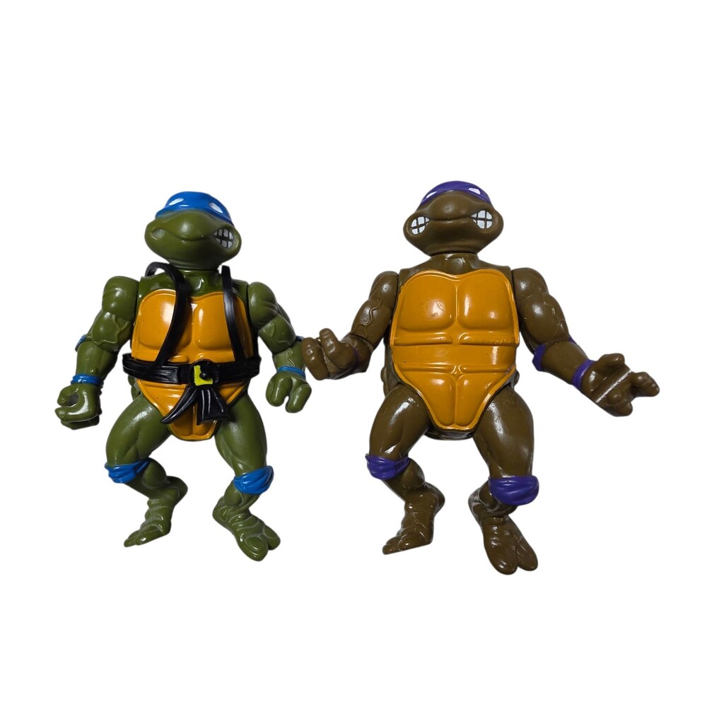 Teenage Mutant Ninja Turtles Donatello‎ & Leonardo TMNT Vintage Figures 1988
